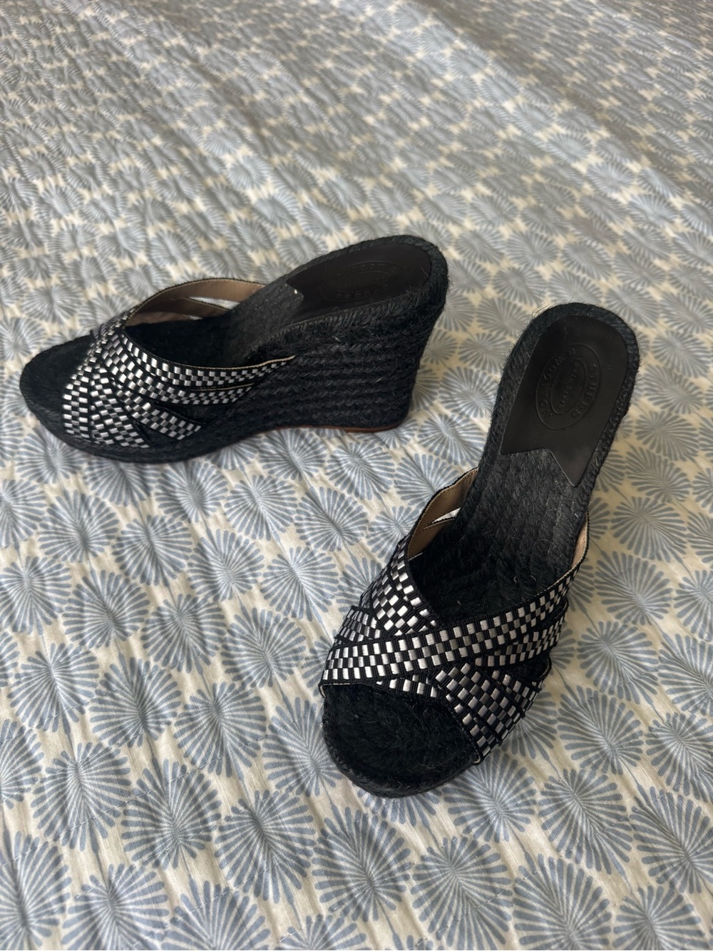 Black Espadrille wedges